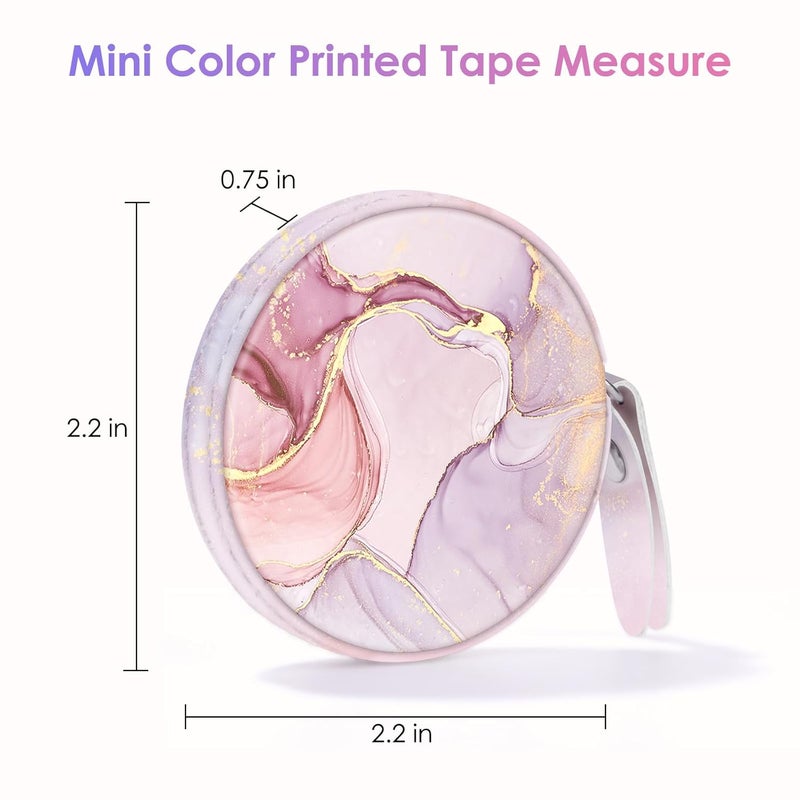 Gerkia Sewing Tape Measure，Colour Printed Small Retractable Soft Measuring Tape for Tailor Cloth Fabric Body Measurements. - Image 2